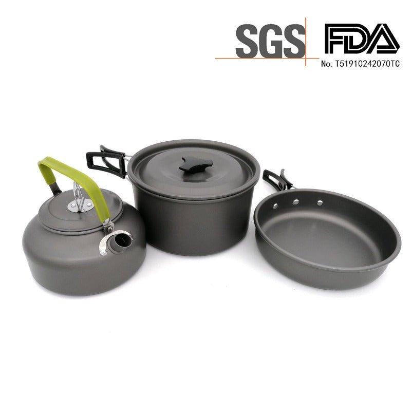 Ultra-light Aluminum Alloy Camping Cookware Utensils Outdoor Cooking Teapot-0