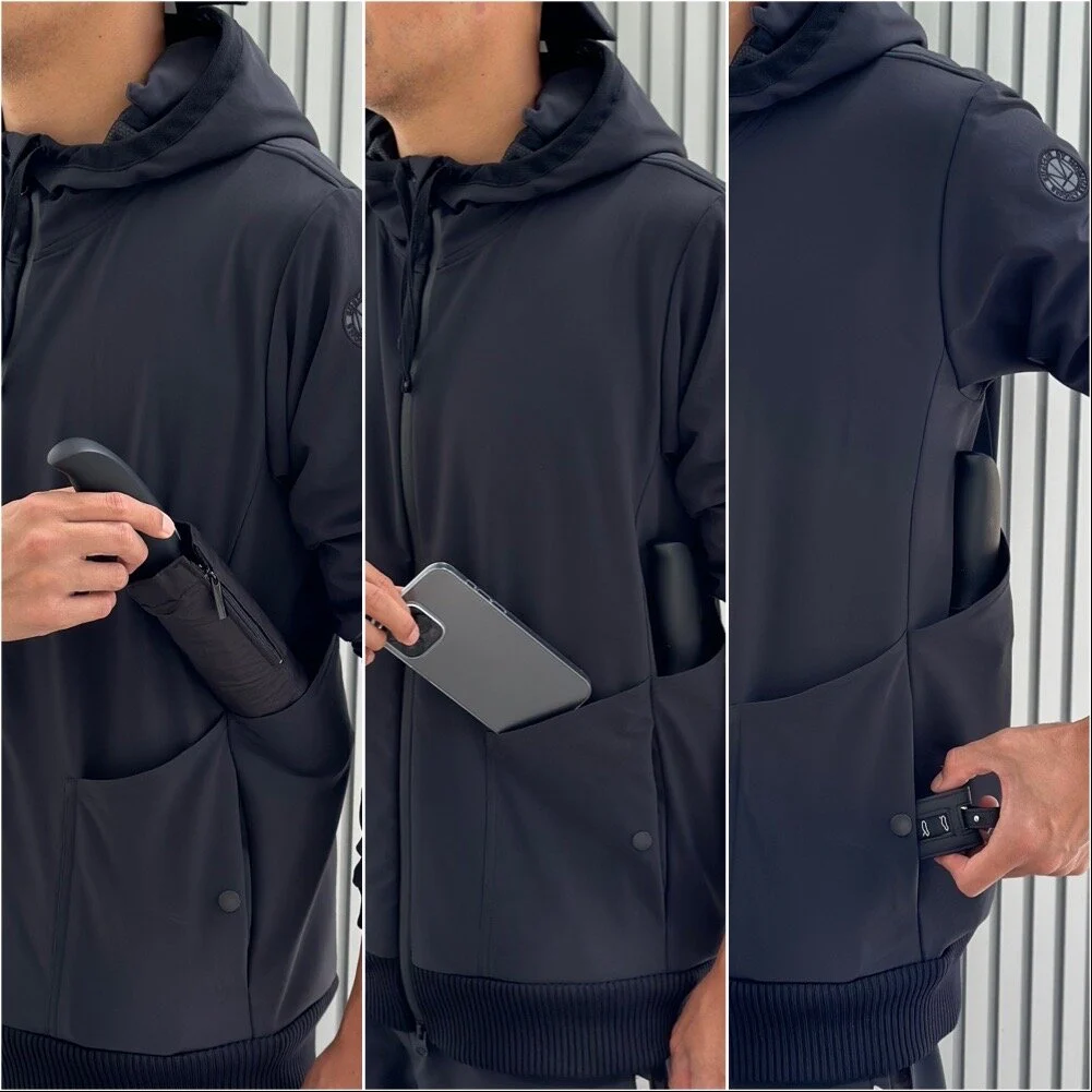 HOMI TheHood Tech Hoodie - fully zipped hoodie-1