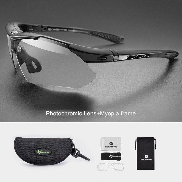 Cycling Sunglasses Outdoor Sports Bicycle Glasses Bike Polarized Sunglasses Goggles Eyewear Adjustable Glasses-6