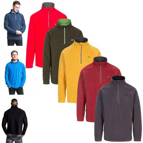 Mens Trespass Blackford Microfleece Zip Top-0